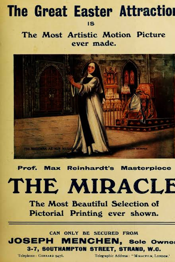 Poster de Filme O Milagre (1912)