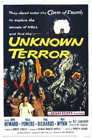 Poster de Filme A Caverna do Terror (1957)