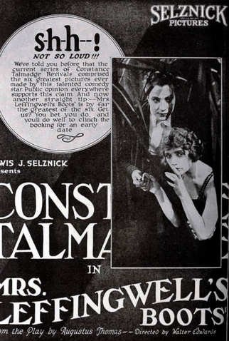 Poster 1 de Filme Mrs. Leffingwell's Boots (1918)