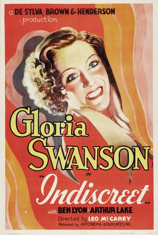 Poster 1 de Filme Indiscreta (1931)