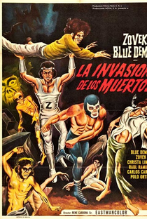 Blue Demon y Zovek en La Invasión de los Muertos - Poster / Capa / Cartaz - Oficial 1