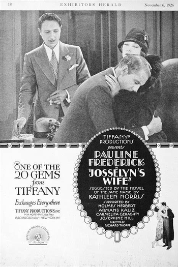 Poster de Filme A Esposa de Josselyn (1926)