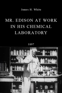 Thomas Edison trabalhando em seu laboratório de química - Poster / Capa / Cartaz - Oficial 1