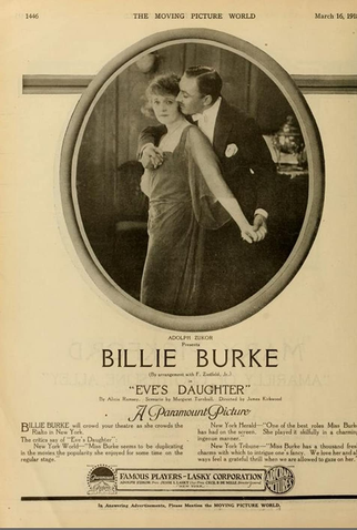 Poster 1 de Filme Eve's Daughter (1918)