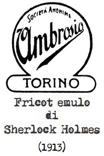 Poster de Curta Fricot emulo di Sherlock Holmes (1913)