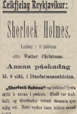 Poster 1 de Filme Sherlock Holmes (Play) (1912)