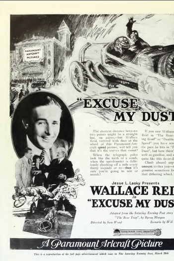 Poster de Filme Excuse My Dust (1920)