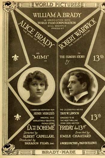 Poster de Filme Friday the 13th (1916)