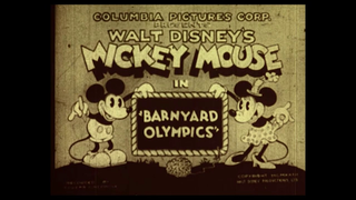 Trailer: Mickey Mouse – Barnyard Olympics (1932) – original Columbia titles