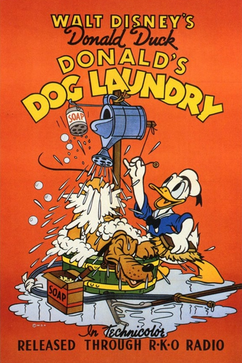 Poster de Curta Lavanderia de Cachorros do Donald (1940)