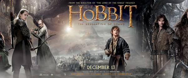 “O Hobbit: A Desolação de Smaug” ganha banner gigante