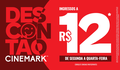 Cinemark promove ação com ingressos a R$ 12 durante todo o mês de setembro