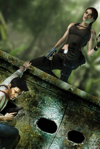 Poster 2 de Curta Lara Croft vs. Nathan Drake (2012)