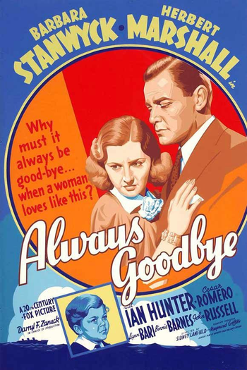 Poster de Filme Adeus Para Sempre (1938)