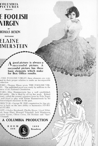 Poster 1 de Filme The Foolish Virgin (1924)