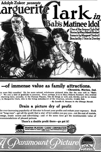 Poster de Filme Bab's Matinee Idol (1917)