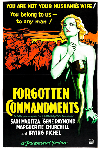 Poster 1 de Filme Mandamentos Esquecidos (1932)