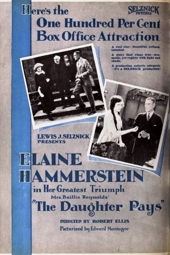 Poster de Filme The Daughter Pays (1920)
