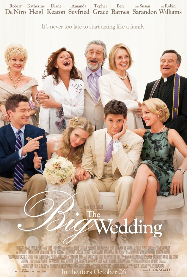 Veja o primeiro trailer e pôster do filme “The Big Wedding” com Robert De Niro, Diane Keaton, Susan Sarandon, Robin Williams, Amanda Seyfried e mais!