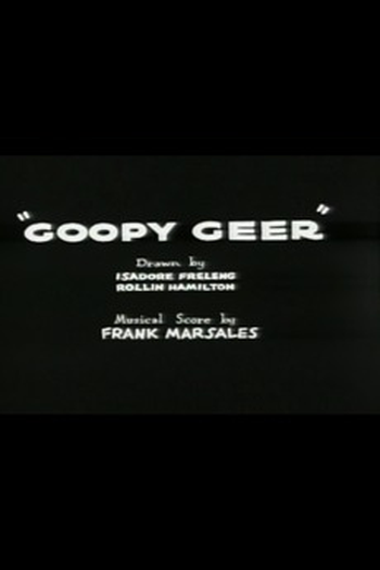 Poster de Curta Goopy Geer (1932)