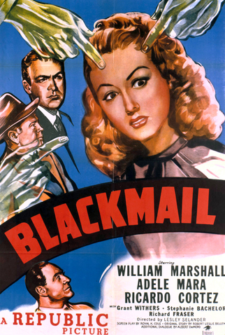 Poster 1 de Filme Blackmail (1947)