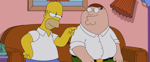 Novas imagens do crossover entre os Simpsons e Family Guy