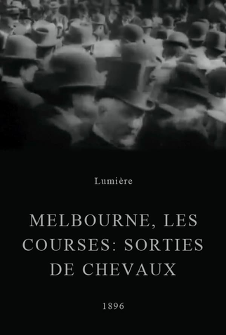 Poster 1 de Curta Melbourne, les courses: sorties de chevaux (1896)
