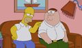 Novas imagens do crossover entre os Simpsons e Family Guy