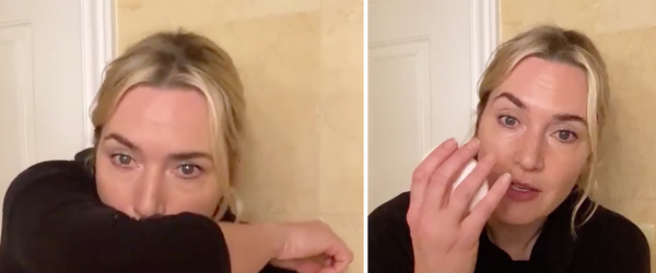 Assista Kate Winslet demonstrando a lavagem correta das mãos