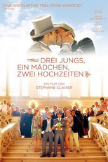 3 rapazes, 1 moça, 2 casamentos (3 garçons, 1 fille, 2 mariages)