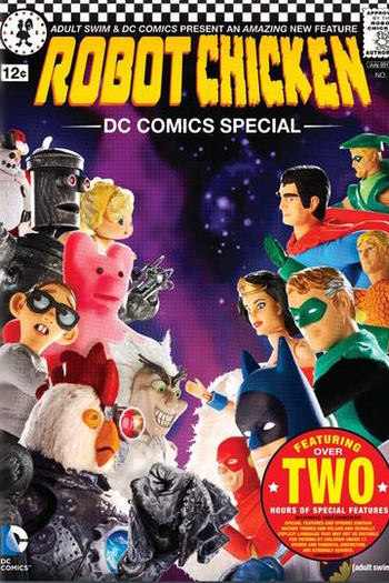 Poster de Curta Frango Robô Especial DC Comics (2012)