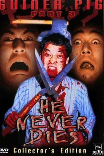 Poster de Curta Guinea Pig 3: He Never Dies (1986)