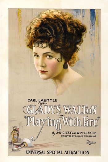 Poster de Filme Playing with Fire (1921)