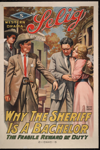Poster de Curta Why the Sheriff Is a Bachelor (1914)