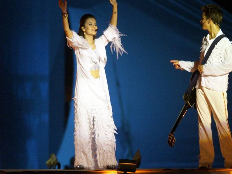Foto 2 de Sandy e Junior: Rock in Rio 2001