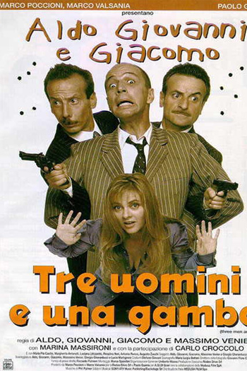 Poster de Filme Três Homens e uma Perna (1997)