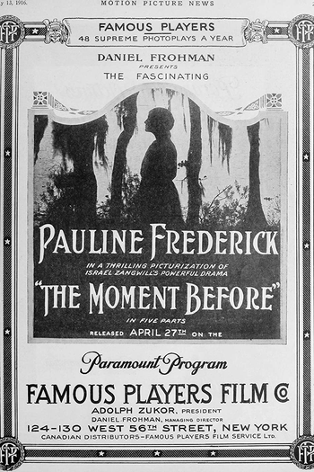 Poster de Filme The Moment Before (1916)