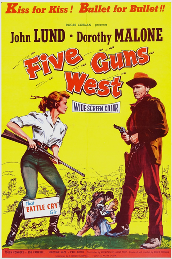 Poster de Filme Cinco Revólveres Mercenários (1955)