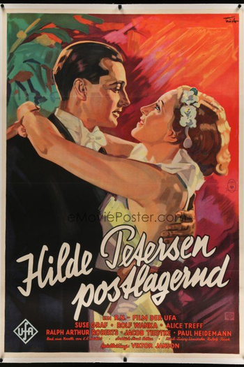 Poster de Filme Hilde Petersen: General Delivery (1936)