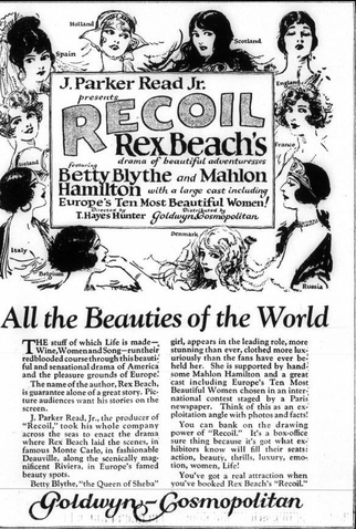 Poster 1 de Filme The Recoil (1924)