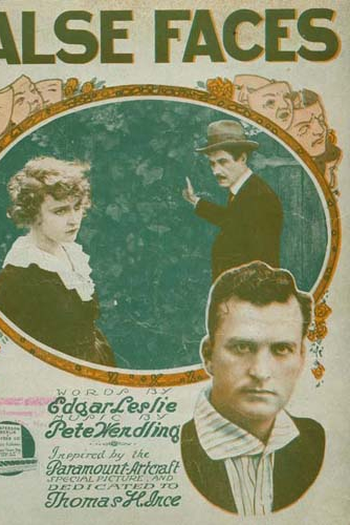 Poster de Filme Caras Falsas (1919)