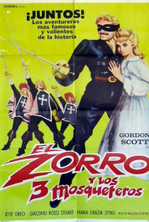 Zorro e os 3 Mosqueteiros - Poster / Capa / Cartaz - Oficial 3