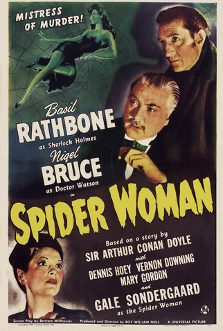 Poster 2 de Filme Sherlock Holmes e a Mulher Aranha (1943)