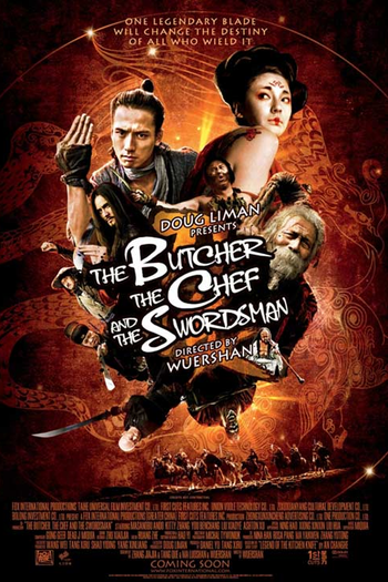 Poster de Filme O açougueiro, o chefe e o espadachim (2011)