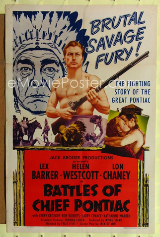 Poster 2 de Filme As Batalhas do Chefe Pontiac (1952)
