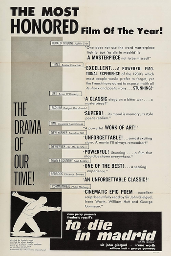  de Filme Mourir à Madrid (1963)