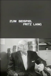 Zum Beispiel: Fritz Lang - Poster / Capa / Cartaz - Oficial 1