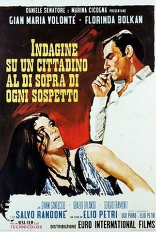Poster 2 de Filme Investigação Sobre um Cidadão Acima de Qualquer Suspeita (1970)