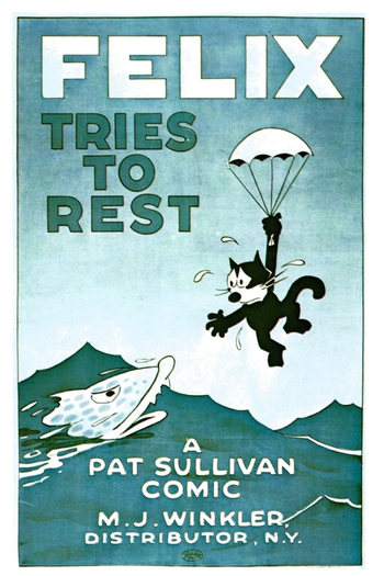 Poster de Curta Felix Tries to Rest (1929)