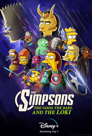 Poster 1 de Curta Os Simpsons: O Bem, O Bart e o Loki (2021)